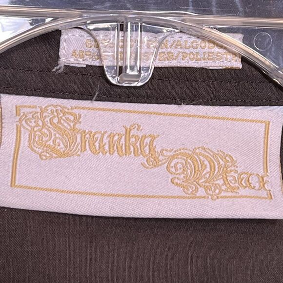 Spunky Mac Shirt Mens XL Brown Embroidered Western Pearl Snap Long Sleeve Cowboy - Picture 5 of 11